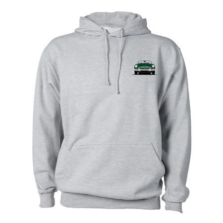 Hoodie Green MGB Marl Grey Large - RX4272 - Rimmer Bros