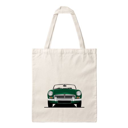 Tote Bag Green MGB Cream Bag One Size - RX4304 - Rimmer Bros