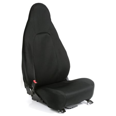 Seat Cover Set Polyester (pair) Black 2006-15 - RY1054 - EuroSport