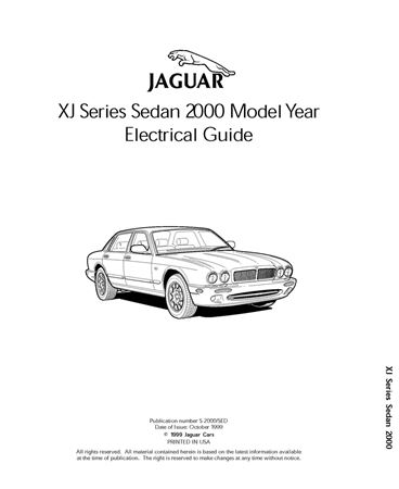 Electrical Guide - XJ8 Range USA - 2000 - S2000SEDGR - OTP