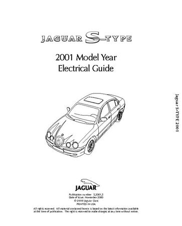 Electrical Guide - S-Type USA - 2001-2002 - S2001SGR - OTP