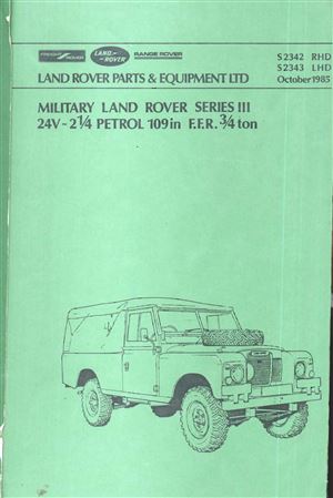 Parts Catalogue - Series 3 24V 2 1/4L Petrol FFR - 1971-1985 - S2342RHDGR - OTP