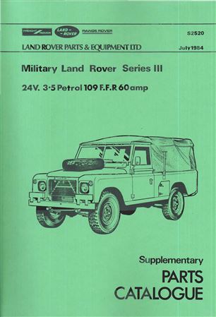 Parts Catalogue Supplement - Series 3 24V V8 FFR 60Amp - 1984-1985 - S2520GR - OTP