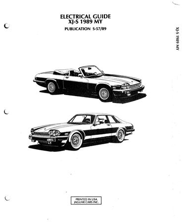 Electrical Guide - XJ-S Model Year - 1989 - S5789GR - OTP