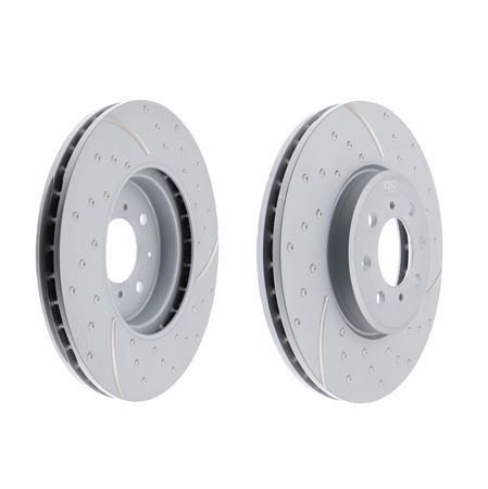 Brake Disc Vented Grooved Front (pair) 282mm - SDB000440UR - EBC