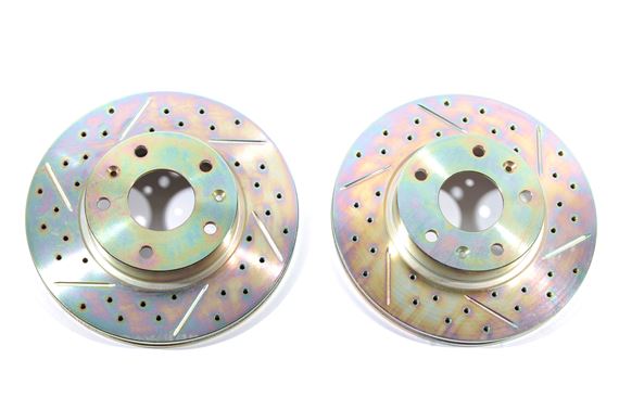 Front Performance Brake Discs (pair) Vented 277mm - SDB101070URBP - Britpart