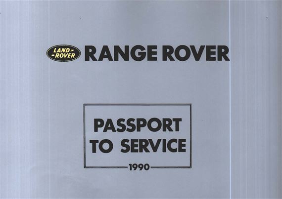 Passport-Service - Range Rover Classic - 1990 - SMR651USVW90GR - OTP