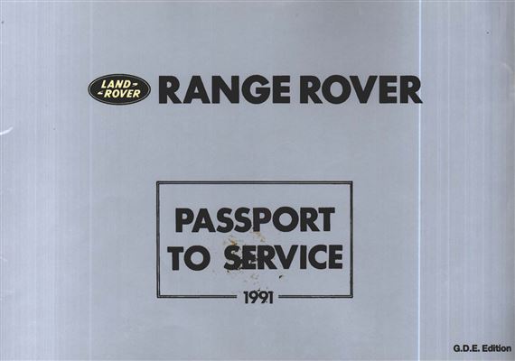Passport-Service - Range Rover Classic - 1991 - SMR651USVW91GR - OTP