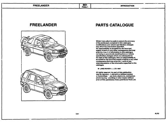 Parts Fiche - Freelander 1 - 1998-2002 - STC9046FPGR - OTP
