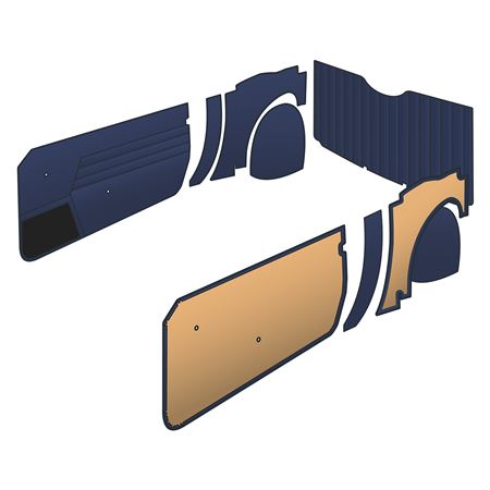 Trim Panel Kit - Vinyl Midnight Blue Spitfire Mk3 - TKA73070
