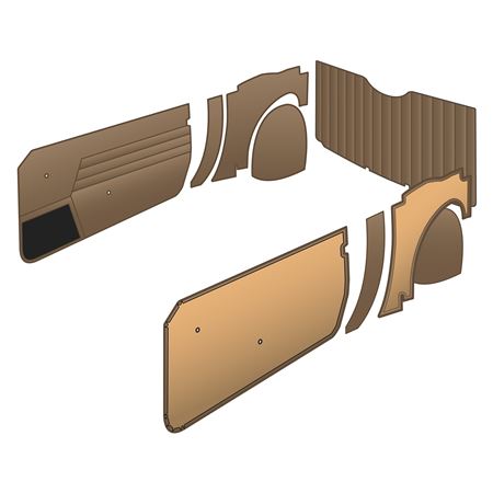 Trim Panel Kit - Vinyl Beige Spitfire Mk4-1500 - TKA74033