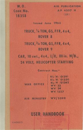 User Handbook - Series 2A G/S Military - 1958-1961 - U40701AGR - OTP