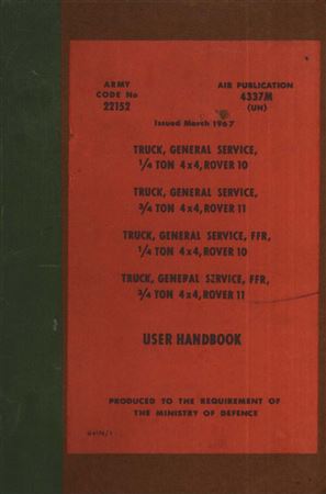User Handbook - Series 3 1/4T 3/4T GS FFR - 1963-1967 - U41761GR - OTP