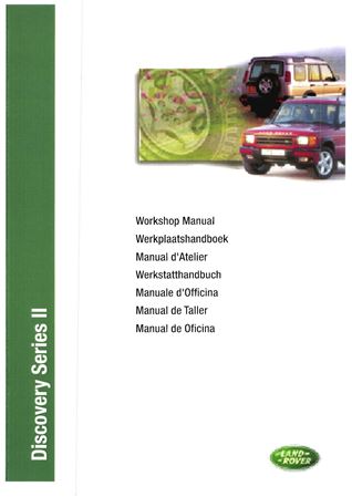 Service Manual - Discovery 2 - 1999-2004 - VDR100090GR - OTP