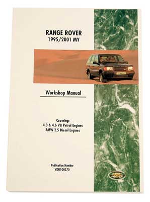 Factory Workshop Manual - Range Rover - VDR100370 - Genuine
