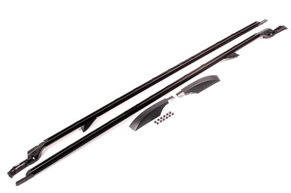 Roof Bar/Rack Side Rail Kit (pair) Extended Length Black - VPLAR0074 - Genuine