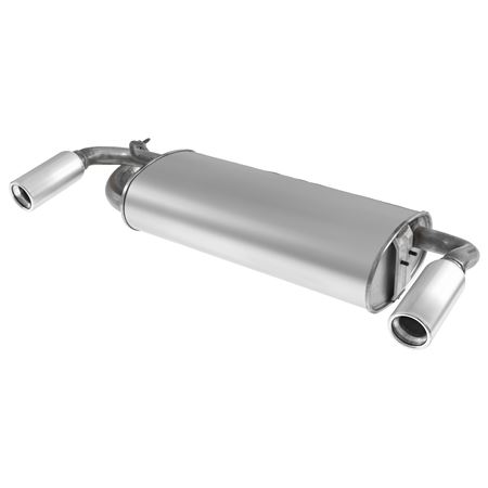 Rear Assembly - Exhaust System - Round Tailpipe (New Old Stock) - WCG000550 - Genuine MG Rover