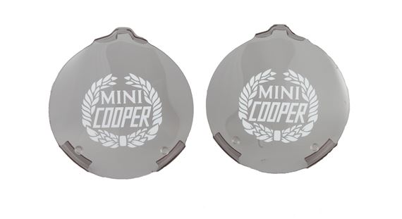 Fog Lamp Covers (pair) - Mini Cooper Logo - XBV100300 - MG Rover