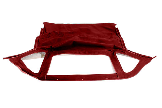 Hood Cover - Red Mohair with Zip Out Window - Spitfire MkIV & 1500 - XKC1781MOHRED