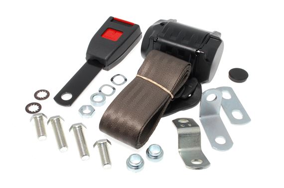 Front Seat Belt Kit - Inertia Reel - 15cm Stalk - Each - LH or RH - Grey - XKC252815GREY - Securon