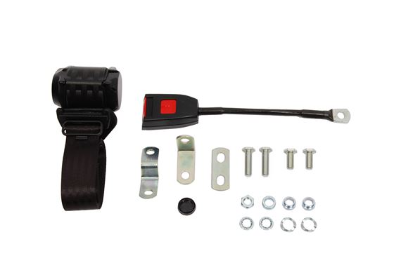 Front Seat Belt Kit - Inertia Reel - LH or RH - Single Black - XKC252830BLKDEF - Securon