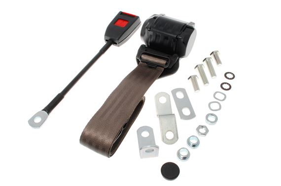 Front Seat Belt Kit - Inertia Reel - 30cm Stalk - Each - LH or RH - Grey -  XKC252830GREY - Securon