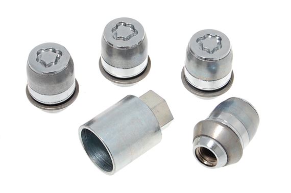 thumbnail image 2 of 4x Alloy Wheel Locking Nuts For Rover/MG – M12x1.5 – Round Seat Security Lug Bolts 2 of 2