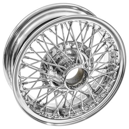 Wire Wheel Centre Lock Tubeless 4J x 13" Chrome 60 Spoke - XW458C2 - MWS