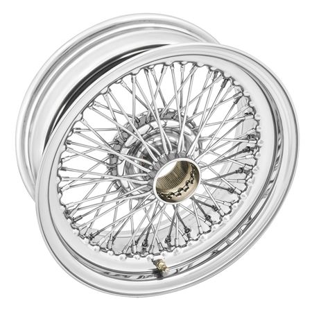 Wire Wheel Centre Lock Tubeless 6J x 15" Chrome 70 Spoke - XW5726C2 - MWS