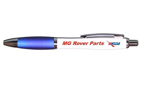 Xpart MG Rover Parts Pen - Blue Barrel - Black Ink - ZUA000PENBLU