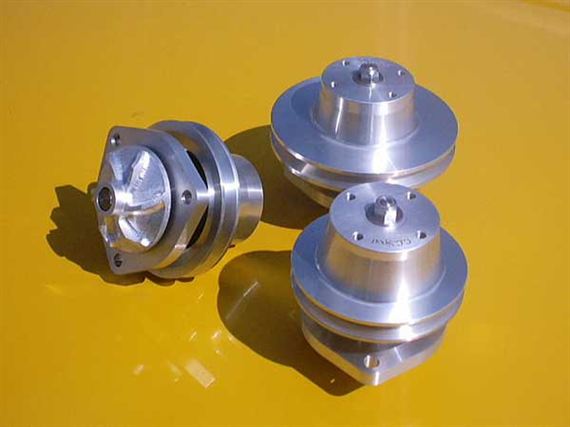 Water Pump and Pulley - 40mm Offset - Fixed 3/8 inch Alloy - GWP201A