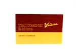 Triumph Owners Handbook - Vitesse 2 Litre Mk1