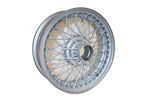 Wire Wheel Centre Lock Tubeless 4.5J x 15&quot; Silver Painted 60 Spoke - XW452S - MWS