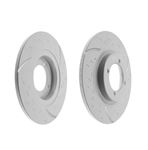 EBC Turbo Grooved Front Brake Discs - Solid Pair - Triumph Specific Applications - 208715UR