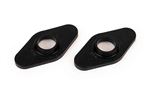 Front Subframe Rear Turret Plate Pair Black - 21A2598PBBLK - Polybush