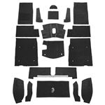 Carpet Set Complete - Black Nylon LHD - Midget 1500 - 242571 - Moss