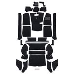 Carpet Set Standard - Black Nylon Sewn RHD - MGB GT - 244416 - Moss