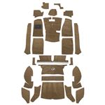 Carpet Set Standard - Honey Tan Nylon Sewn LHD - MGB GT - 244425 - Moss