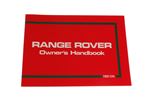 Owners Handbook Range Rover 1981-82 - RA140081