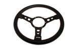 Steering Wheel 14" Vinyl Semi Dish Black Centre - 43SBVB - Mountney