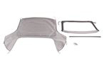 Mohair Hood Cover - Including Plastic Rear Window - Grey - XPT000087LZD - OEM