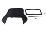 Mohair Hood Cover - Including Plastic Rear Window - Black - XPT000087PMAP1 - OEM