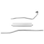 Exhaust System Front Pipe Back S/Steel MG TD-TF - 454538 - Tourist Trophy