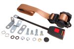 Front Seat Belt Kit - Inertia Reel - 30cm Stalk - Each - LH or RH - Beige - XKC252830BEIGE - Securon