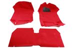 Moulded Carpet Set - 3 Piece - MGF - RHD - Red - RP1107RED