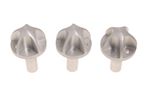 Heater Control Knob Set - MG TF - Anodised Silver - RP1161A