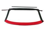 Rear Window Assembly - Plastic - Burgundy Material - XPT000091CVGP1 - OEM