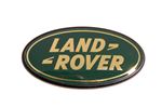 Rear Badge - Land Rover Oval - Gold on Green - LR018572 - Genuine