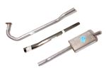 Mild Steel Exhaust Full System - TR2, TR3 to TS11716 - RF4203MS