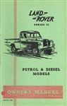 Maintenance Schedules - Range Rover Classic - 1970-1971 - 606918GR - OTP